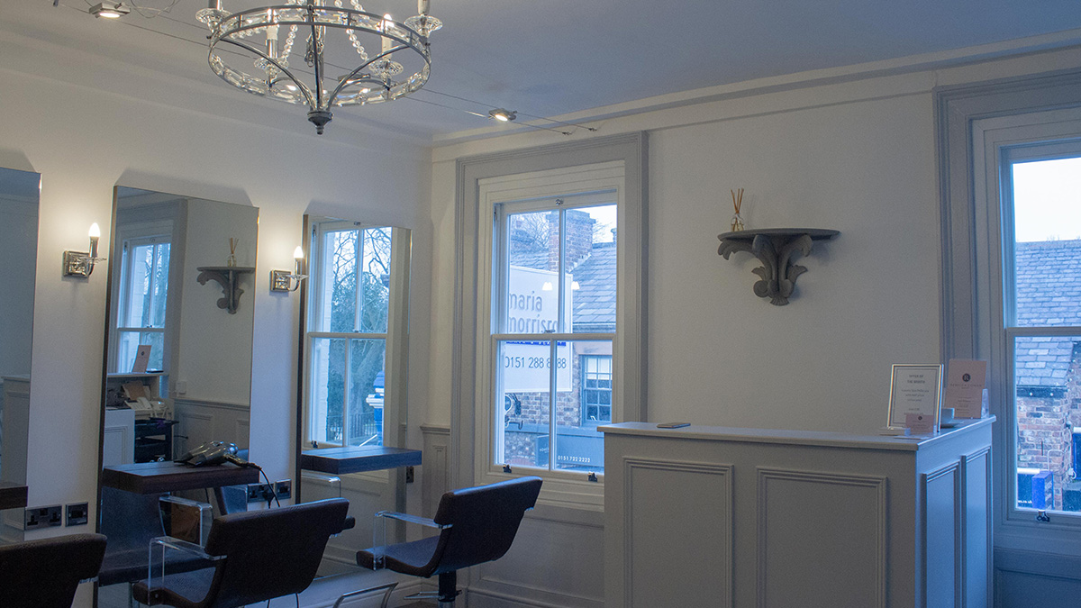 Inside the salon